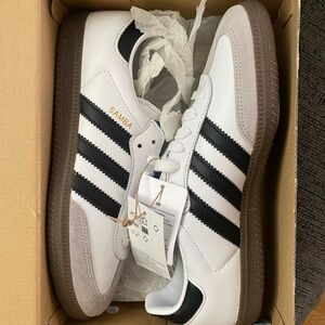 Adidas Samba OG White and Black Sneakers